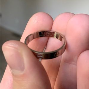 Pink Gold Wedding Band Ring